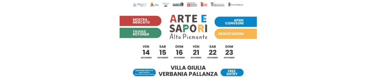 Arte e Sapori Alto Piemonte 2025: a Villa Giulia si concluderà un viaggio tra gusto, territorio e cultura